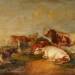 A Bull and Cows in a Landscape